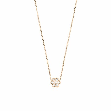 GINETTE NY DIAMOND LOTUS necklace, rose gold and diamond