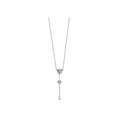 Collier Lotus Historique en argent et strass