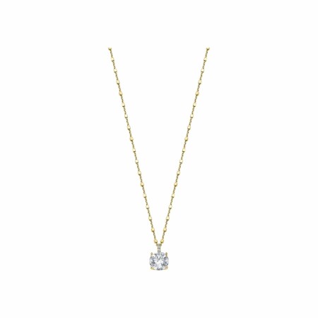 Collier Lotus Charming Collection en argent doré et cristaux Swarovski