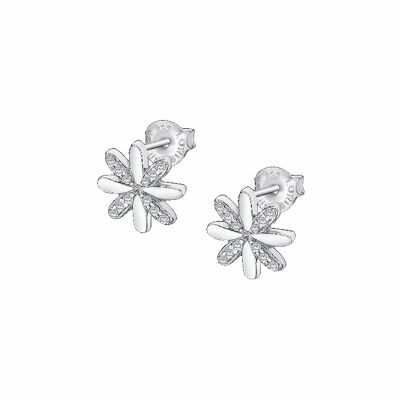 Boucles d'oreilles Lotus Silver Trendy en argent