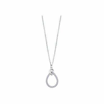 Collier Lotus Silver Pure essential en argent et oxydes de zirconium