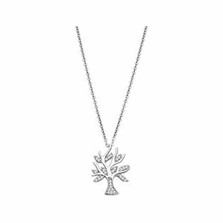 Collier Lotus Silver Pure essential en argent et oxydes de zirconium