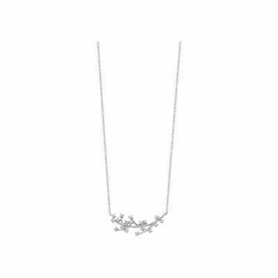 Collier Lotus Pure Essential en argent et oxydes de zirconium