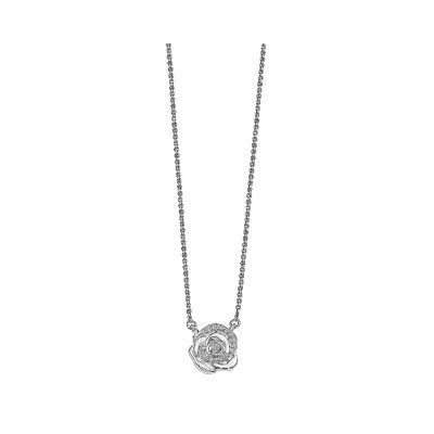 Collier Lotus Silver en argent et oxydes de zirconium