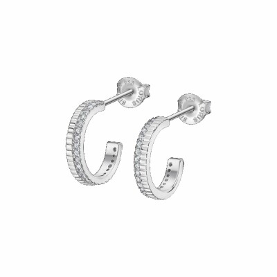 Boucles d'oreilles Lotus Silver en argent