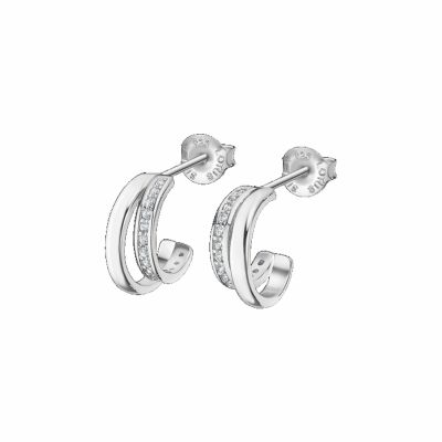 Boucles d'oreilles Lotus Silver en argent