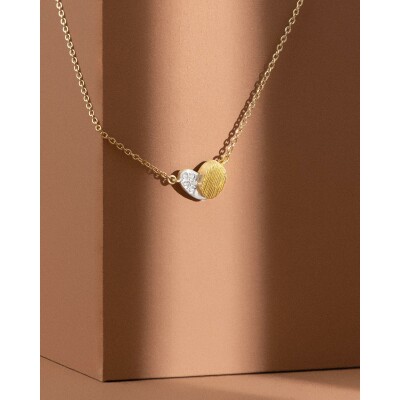Collier Luísa Rosas Be True Heart en or jaune et diamant