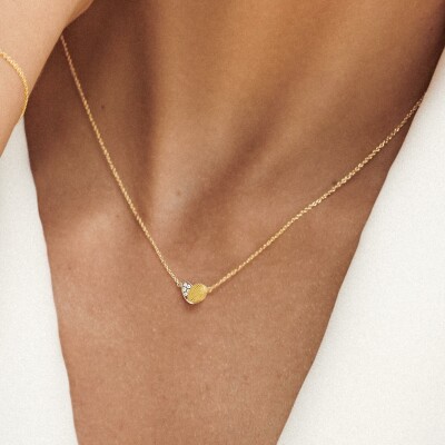Collier Luísa Rosas Be True Heart en or jaune et diamant