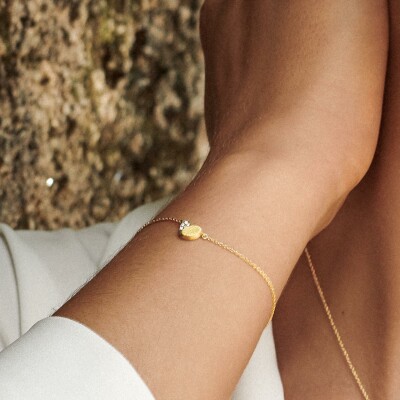 Bracelet Luísa Rosas Be Heart en or jaune et diamant