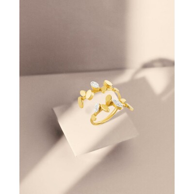 Bague Luísa Rosas Be Glow en or jaune et diamant