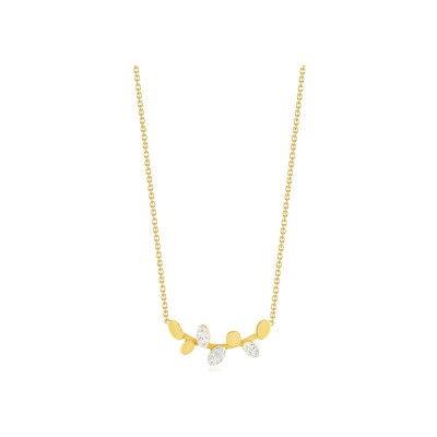 Collier Luísa Rosas Be Glow XS en or jaune et diamant