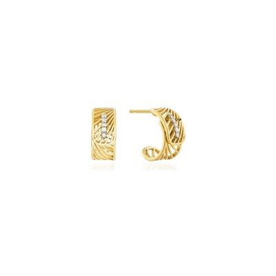 Boucles d'oreille Luísa Rosas Tribe Journey en or jaune et diamant