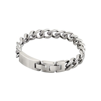 Bracelet Lotus Style Men In Black en acier