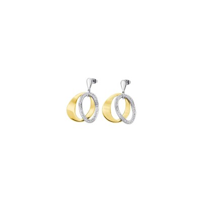 Boucles d'oreilles Lotus Style Urban Woman en acier