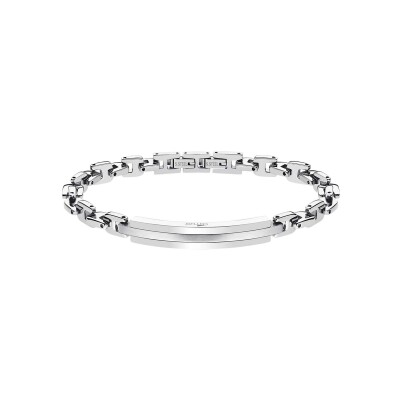 Bracelet Lotus Style Men In Black en acier