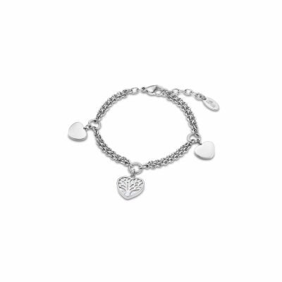 Bracelet Lotus Style Woman's heart Arbre en acier