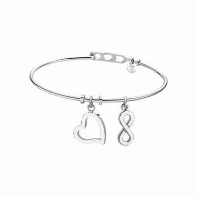 Bracelet Lotus Millennial cœur infini en acier