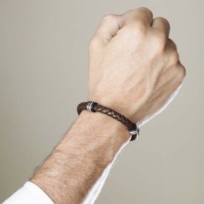 Bracelet Lotus Style Urban Man en acier