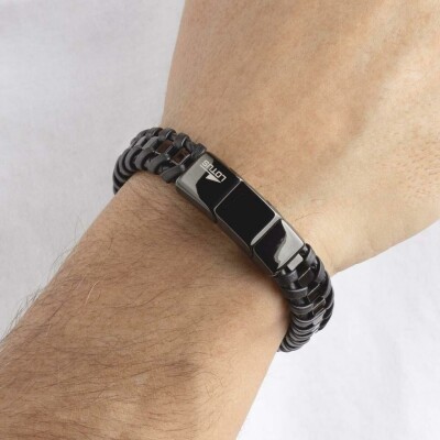 Bracelet Lotus Style Urban Man en acier