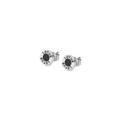 Boucles d'oreilles Lotus Style Men's Earrings en acier