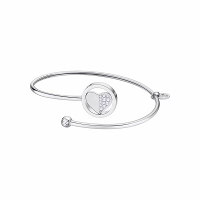 Bracelet Lotus Millennial cœur en acier et oxydes de zirconiums