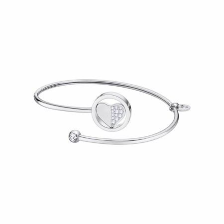 Bracelet Lotus Millennial cœur en acier et oxydes de zirconiums