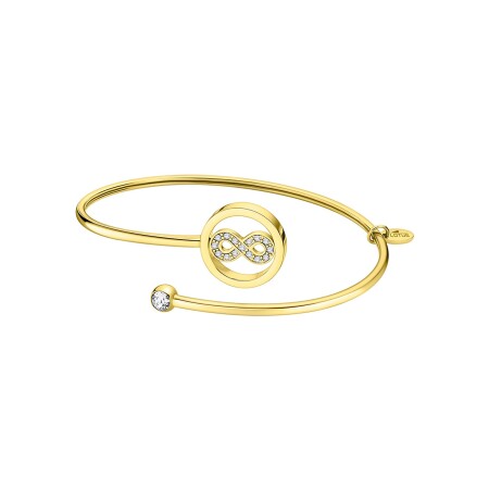 Bracelet Lotus Style Millennial en métal doré et oxydes de zirconium