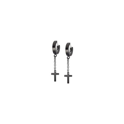 Boucles d'oreilles Lotus Style Men's Earrings en acier