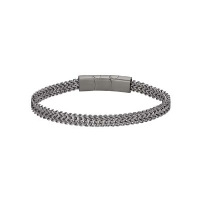 Bracelet Lotus Style Men In Black en acier