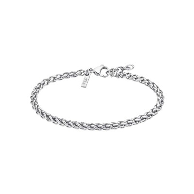 Bracelet Lotus Style Men In Black en acier
