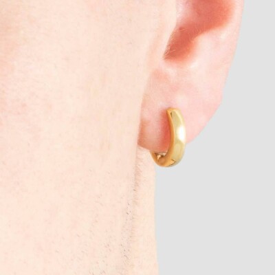 Boucles d'oreilles Lotus Style Men's Earrings en acier