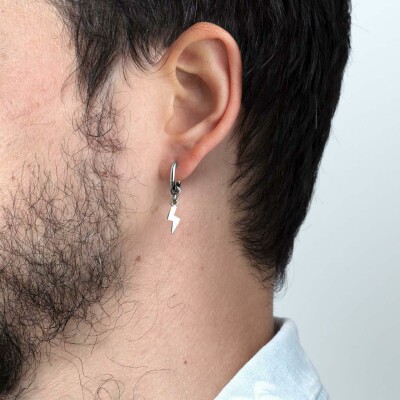 Boucles d'oreilles Lotus Style Men's Earrings en acier