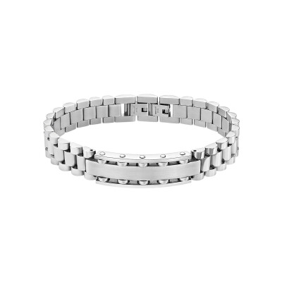 Bracelet Lotus Style Men In Black en acier