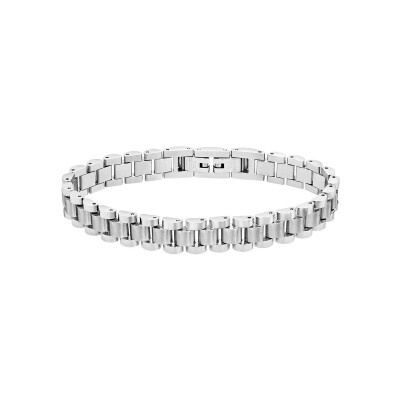 Bracelet Lotus Style Men In Black en acier