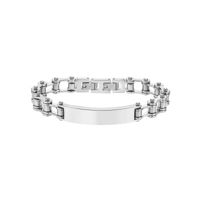 Bracelet Lotus Style Men In Black en acier