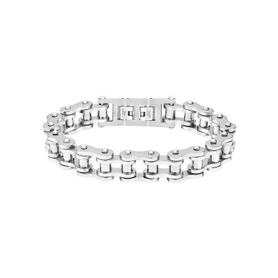 Bracelet Lotus Style Men In Black en acier