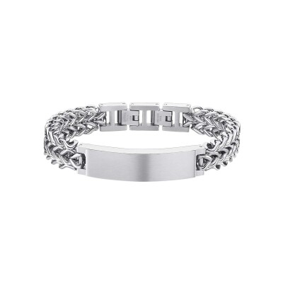 Bracelet Lotus Style Men In Black en acier