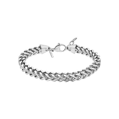 Bracelet Lotus Style Men In Black en acier