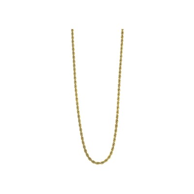 Collier Lotus Style Men In Black en acier