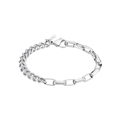 Bracelet Lotus Style Men In Black en acier