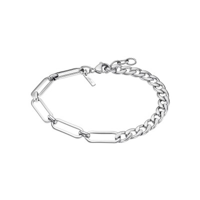 Bracelet Lotus Style Men In Black en acier