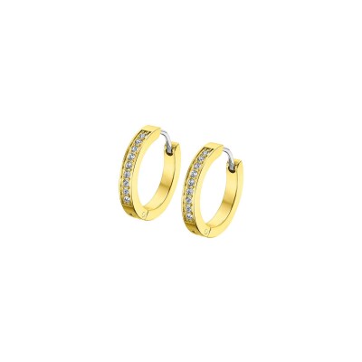 Boucles d'oreilles Lotus Style Urban Woman en acier