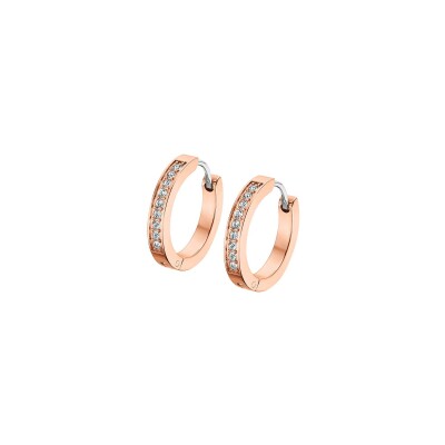 Boucles d'oreilles Lotus Style Urban Woman en acier