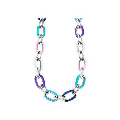 Collier Lotus Style Tropical Vibes en acier