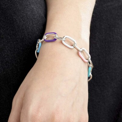 Bracelet Lotus Style Tropical Vibes en acier