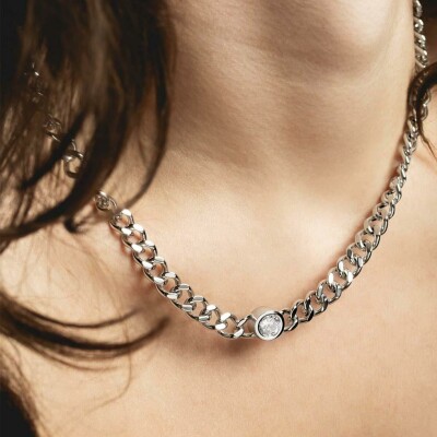 Collier Lotus Style Urban Woman en acier