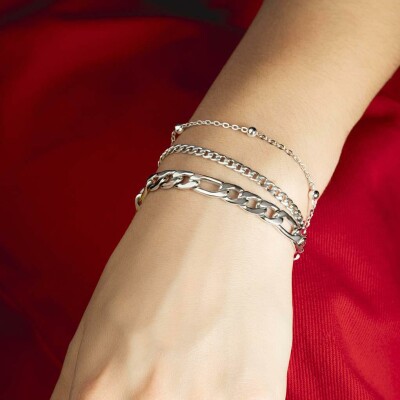 Bracelet Lotus Style Urban Woman en acier