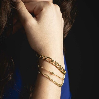 Bracelet Lotus Style Urban Woman en acier