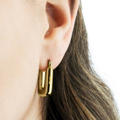 Boucles d'oreilles Lotus Style Urban Woman en acier