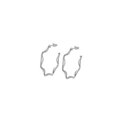 Boucles d'oreilles Lotus Style Urban Woman en acier